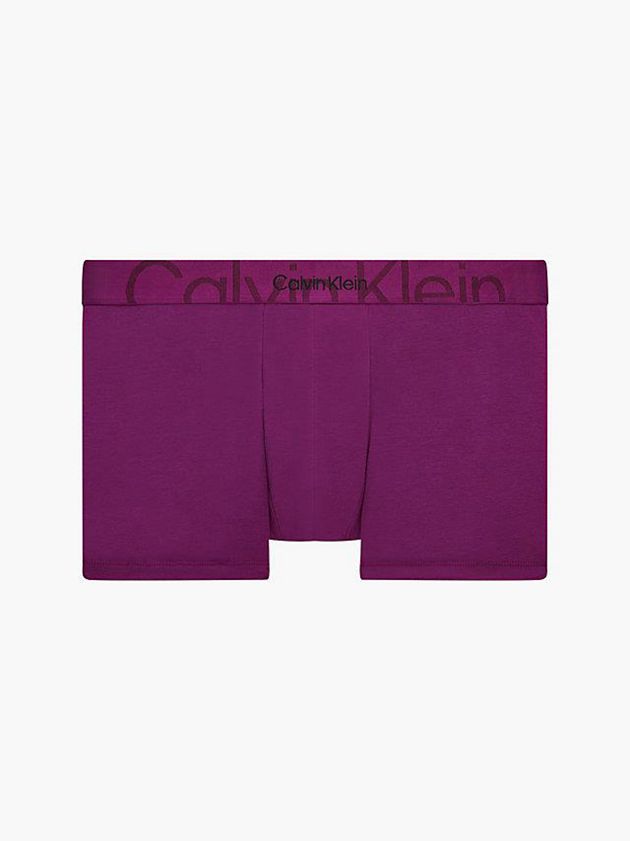 Calvin Klein USA Embossed Icon Mens Trunks Purple 6248597-IN